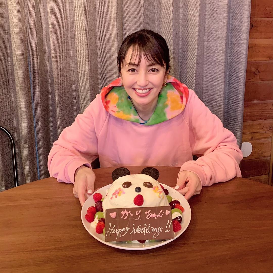 矢田亜希子 手作りしたケーキ