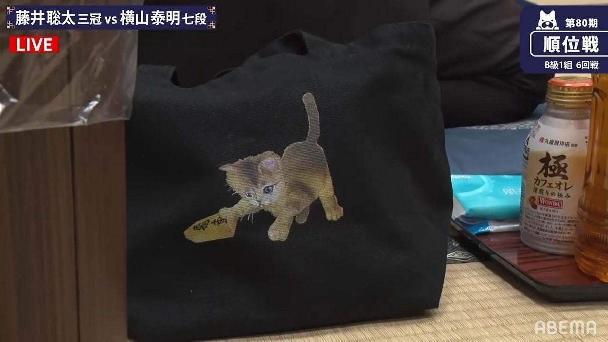 将棋界で話題の「猫バッグ」