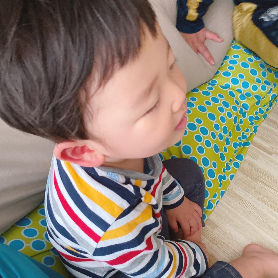 寝る前に約39度まで熱上がった子