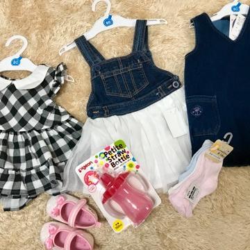 西松屋で娘にデニムワンピ購入