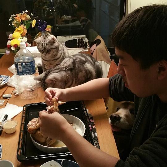 西原理恵子、息子の夜食の様子