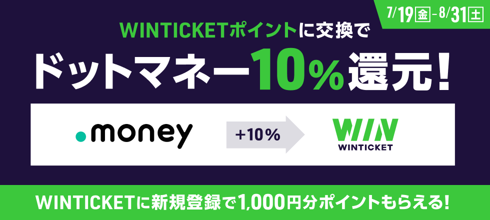 WINTICKET10%還元キャンペーン